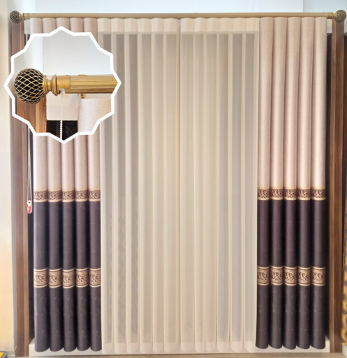 Fon konbinli tül dikey perde Fon konbinli tül dikey perde